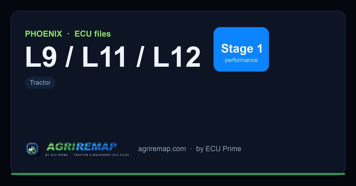 Solutions disponibles pour la famille d'ECU PHOENIX L9 / L11 / L12 : Reprogrammation Stage 1