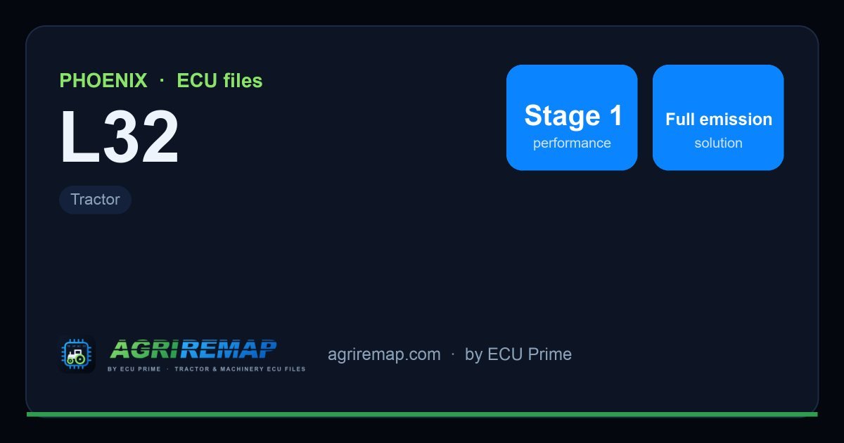 Verfügbare Lösungen für die ECU-Familie PHOENIX L32: Stage 1 Chiptuning, DPF-Deaktivierung